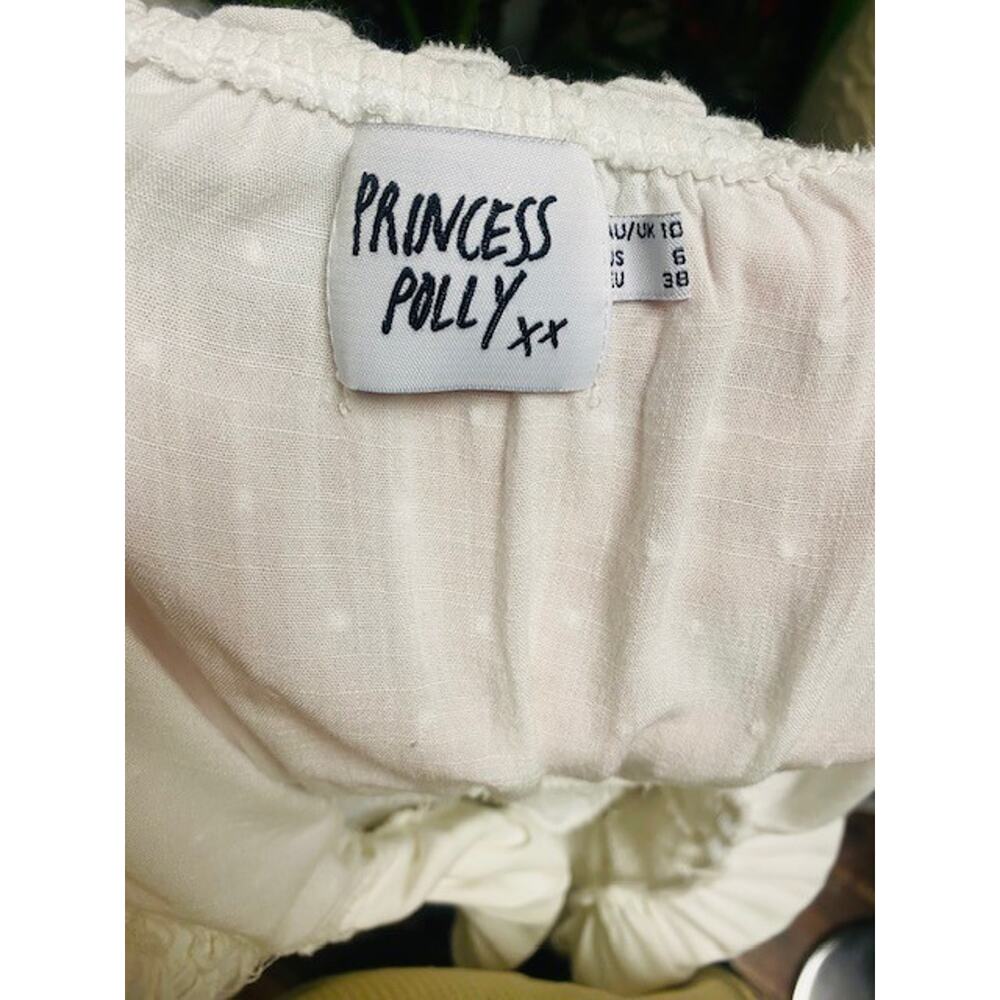 Princess Polly Love Galore White Romper Dress Size 6 - Picture 6 of 9